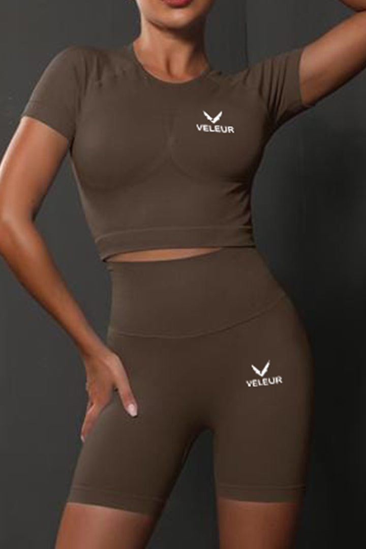 Veleur Curve Top, nahtloses Crop-Top für Damen, atmungsaktiv und elastisch, perfekt für Training und Freizeit.