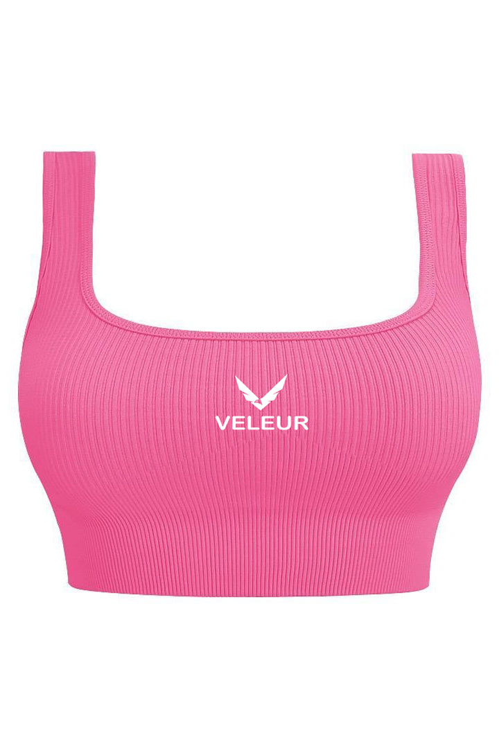 Veleur Harmony Bra, nahtloser Sport-BH für Damen, geripptes Design, atmungsaktives Material, ultimativer Halt für Training und Alltag.