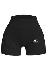 Veleur Harmony Shorts, nahtloses Design, hochgeschnittener Bund, weiches elastisches Material, ideal für Workouts und Freizeit, in verschiedenen Farben erhältlich.