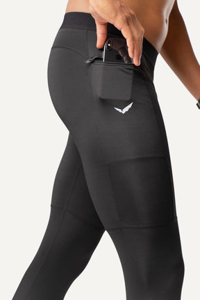 Veleur Dynamic Baselayer, atmungsaktive Kompressionshose mit Dry Technology und verschließbarer Zip-Tasche, ideal für intensives Training